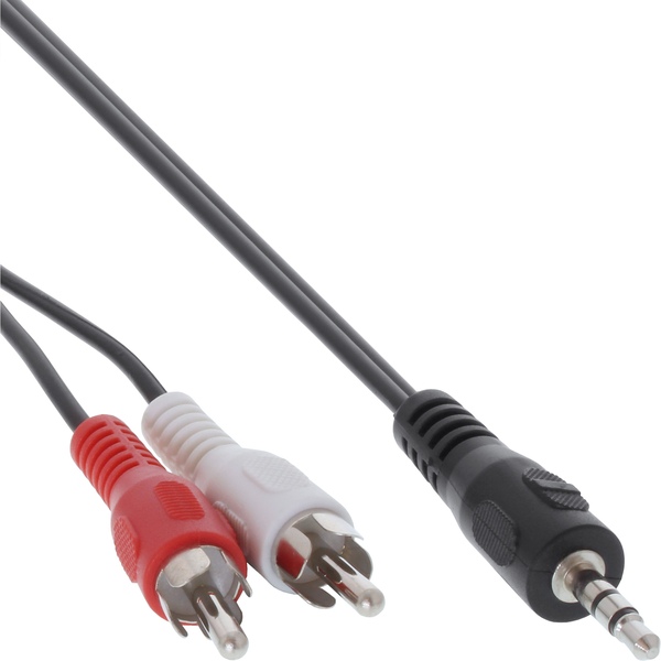 Stereo-Cinchkabel, 3,5mm Klinkenstecker auf 2x Cinchstecker, 10m